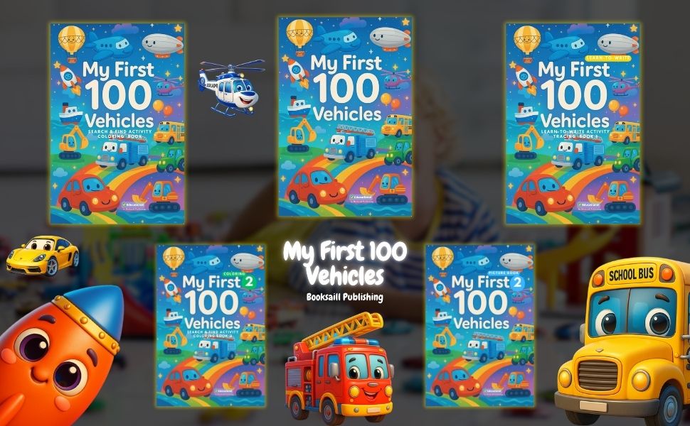 From Excavators to Airplanes: How the 'My First 100 Vehicles' Series Boosts Vocabulary & Motor Skills